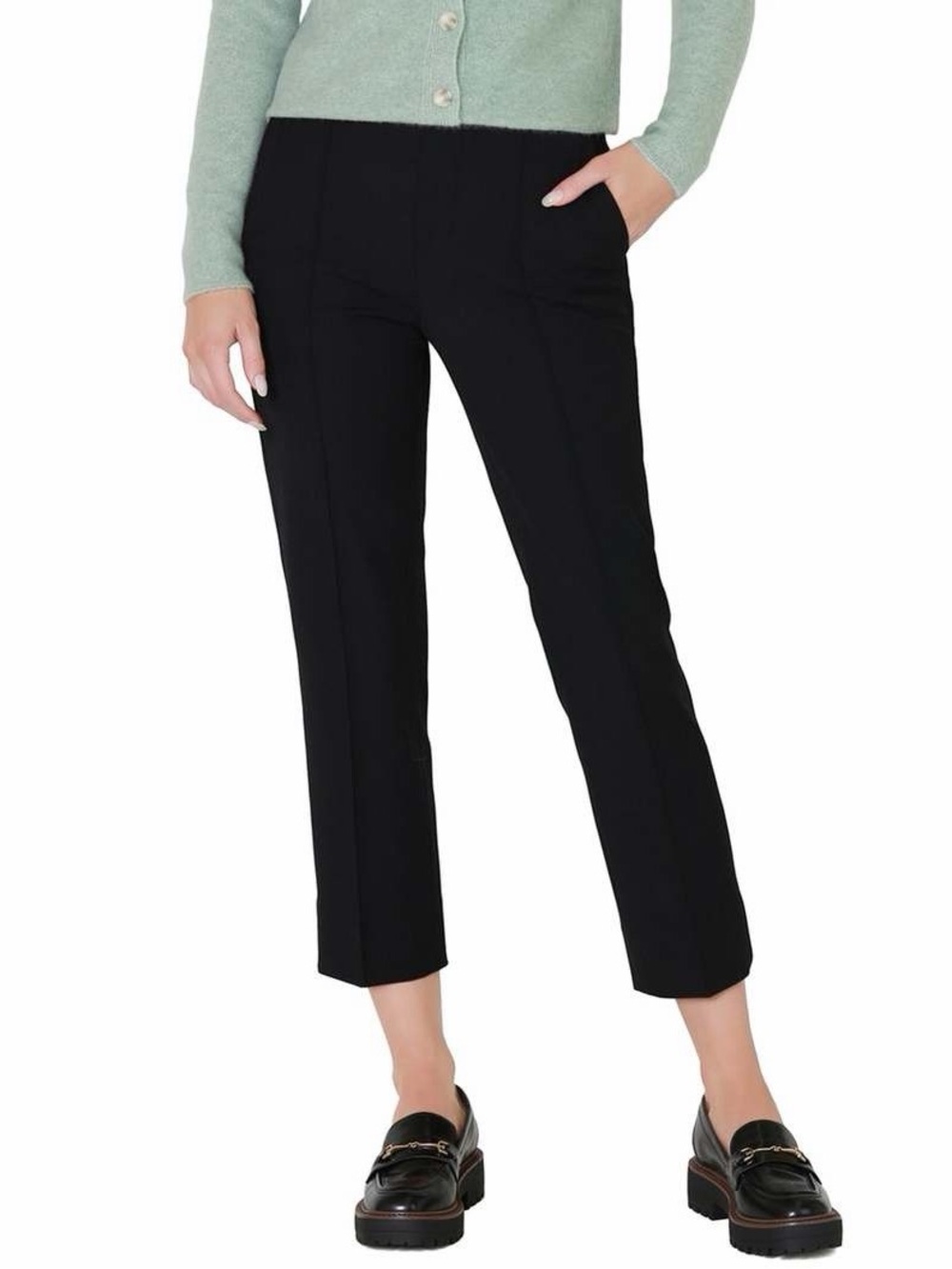 Vince Stovepipe Cropped Stretch Pants Black Size 8 - Like New!